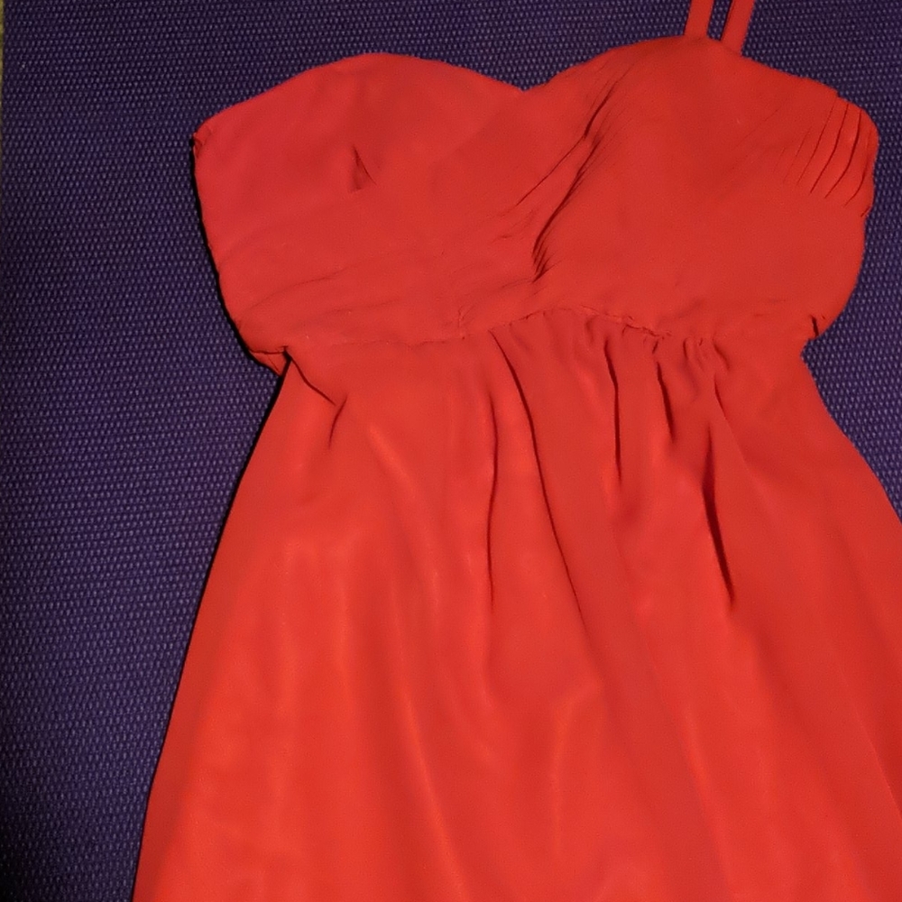 Red cocktail dress